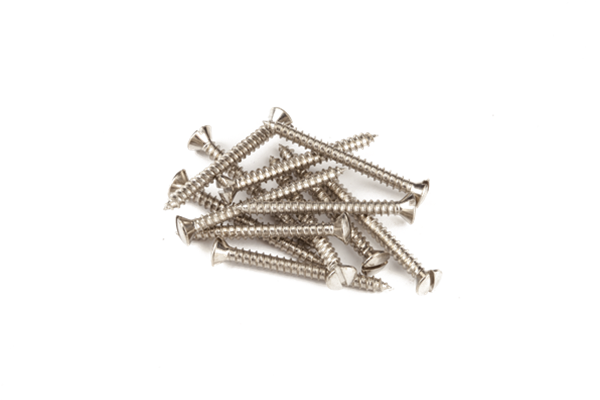 Pure Vintage Slotted Telecaster® Neck Mounting Screws, Nickel (12)