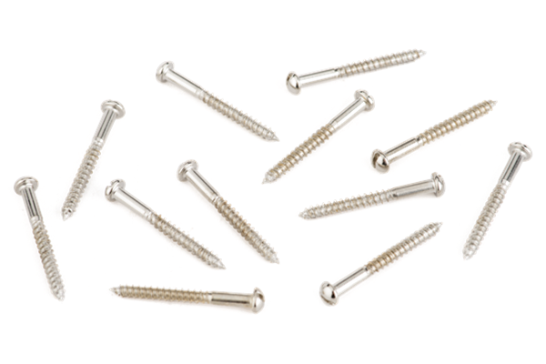 Pure Vintage Slotted Telecaster® Neck Pickup Mounting Screws, Nickel (12)