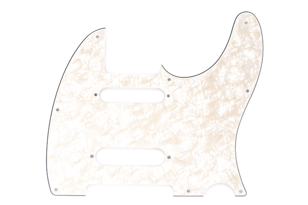Pickguard, Nashville Series Tele®, White Moto, 4-Ply