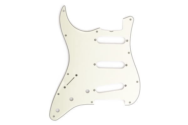 Pickguard, Stratocaster® S/S/S (Left Hand), 11-Hole Vintage Mount (with Truss Rod Notch), Mint Green