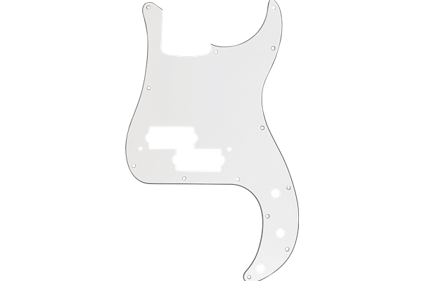 Pickguard, Precision Bass®, 13 Hole, W/B/W, 3-Ply