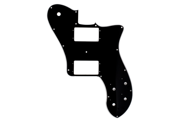 Pickguard, '72 Tele® Deluxe, 14-Hole Mount Black, 3-Ply