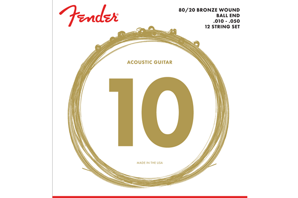 80/20 Bronze Acoustic Strings, Ball End, 70-12L .010-.050 Gauges, (12)