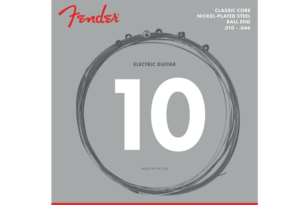 Classic Core Electric Guitar Strings, 255R, Nickel-Plated Steel, Ball Ends (.010-.046)