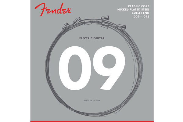 Classic Core Electric Guitar Strings, 3255L, Nickel Plated Steel, Bullet Ends (.009-.042)