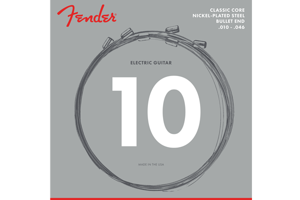 Classic Core Electric Guitar Strings, 3255L, Nickel Plated Steel, Bullet Ends (.010-.046)