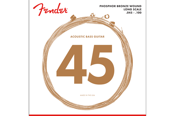 8060 Acoustic Bass Strings, Phosphor Bronze, Long Scale, .45-.100 Gauges, (4)