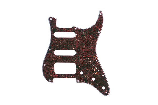 Pickguard, Stratocaster® H/S/S, 11-Hole Mount, Tortoise Shell, 4-Ply