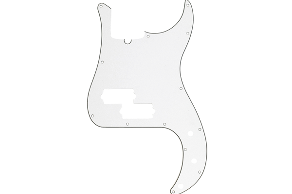 Pickguard, Precision Bass®, 13-Hole Mount (with Truss Rod Notch), Parchment, 3-Ply