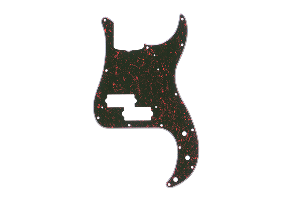 Pickguard, Precision Bass® (with Truss Rod Notch), 13-Hole Vintage Mount, Tortoise Shell, 4-Ply