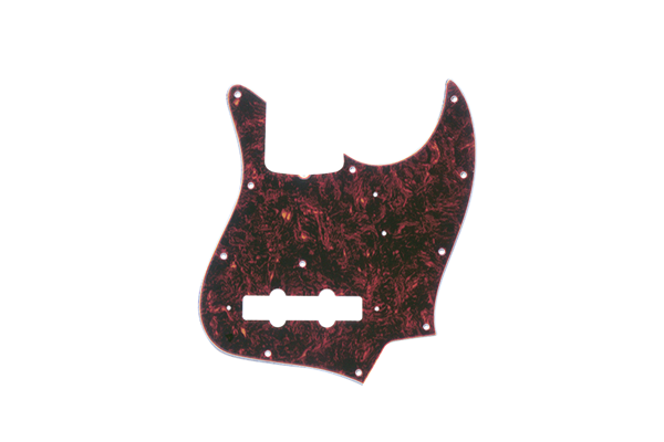 Pickguard, Jazz Bass® (with Truss Rod Notch), 11-Hole Vintage Mount, Tortoise Shell, 4-Ply