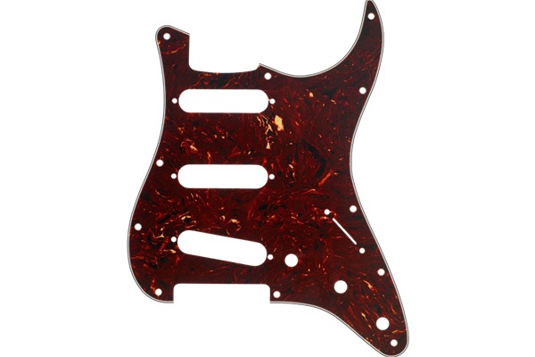 Pickguard, Stratocaster® S/S/S, 11-Hole Mount, Tortoise Shell, 4-Ply