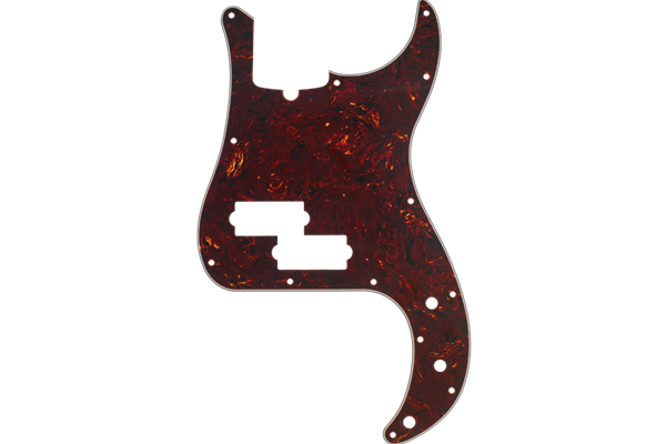 Pickguard, Precision Bass®, 13-Hole Mount (with Truss Rod Notch), Tortoise Shell, 4-Ply