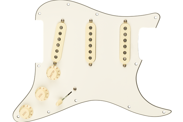 Pre-Wired Strat Pickguard, Original '57/'62 SSS, Parchment 11 Hole PG