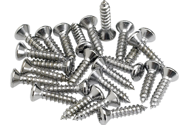 Pickguard/Control Plate Mounting Screws (24) (Chrome)