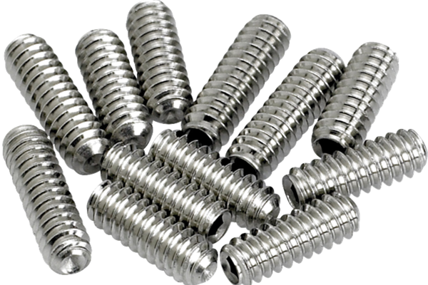 American Vintage Stratocaster®/Telecaster® Bridge Saddle Height Adjustment Screws (12) (Nickel)