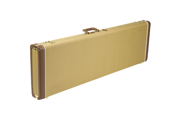 G&G Deluxe Precision Bass® Hardshell Case, Tweed with Red Poodle Plush Interior