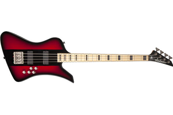 X Series Signature David Ellefson Kelly™ Bird IV Bass, Maple Fingerboard, Red Stripe
