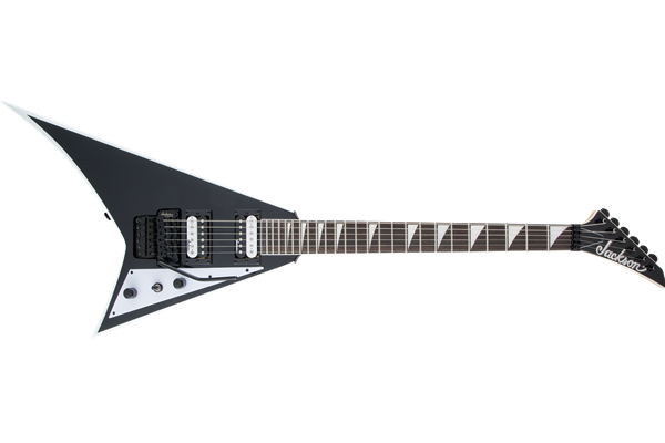 JS Series Rhoads JS32, Amaranth Fingerboard, Black with White Bevels