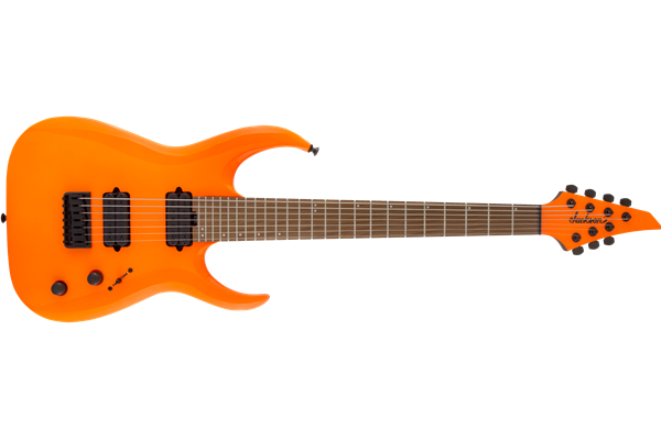 Pro Series Signature Misha Mansoor Juggernaut HT7, Caramelized Maple Fingerboard, Neon Orange