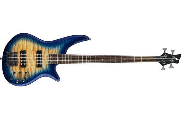 JS Series Spectra Bass JS3Q, Laurel Fingerboard, Amber Blue Burst