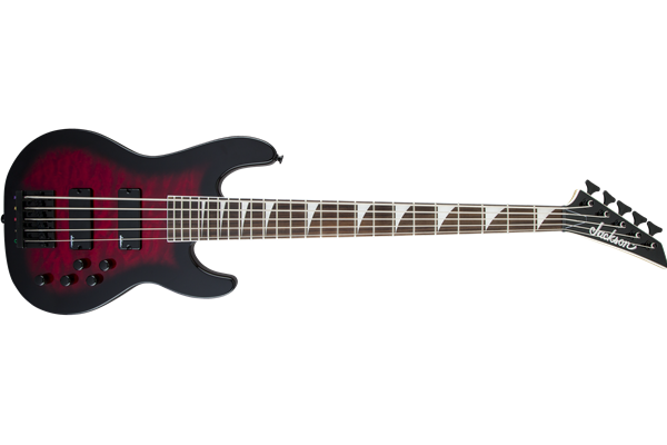 JS Series Concert™ Bass JS3VQ, Amaranth Fingerboard, Transparent Red Burst