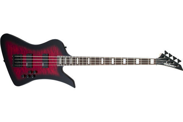 JS Series Kelly™ Bird JS3Q, Amaranth Fingerboard, Transparent Red Burst