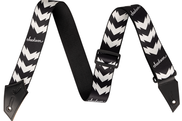 Jackson® Strap with Double V Pattern, Black and White