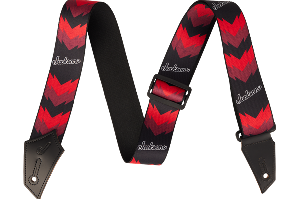 Jackson® Strap with Double V Pattern, Black and Red