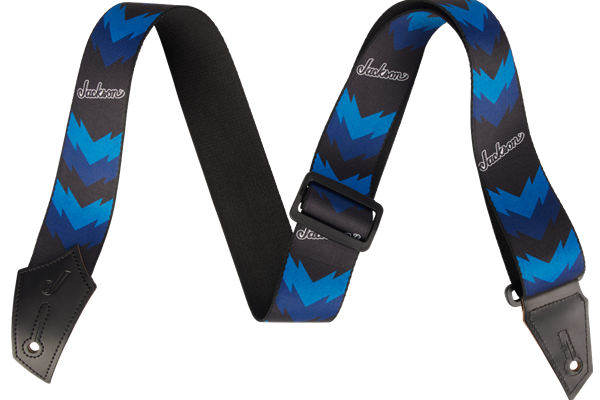 Jackson® Strap with Double V Pattern, Black and Blue