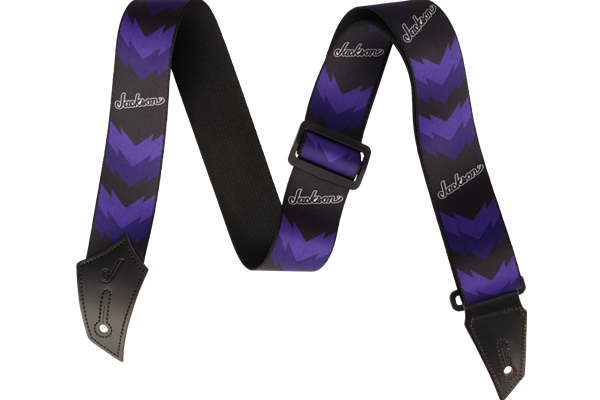 Jackson® Strap with Double V Pattern, Black and Purple