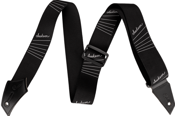 Jackson® Strap with String Pattern, Black/White