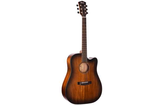 Core-DC Mahogany Dreadnought Acoustic Guitar w/ Case, Open Pore Black Burst