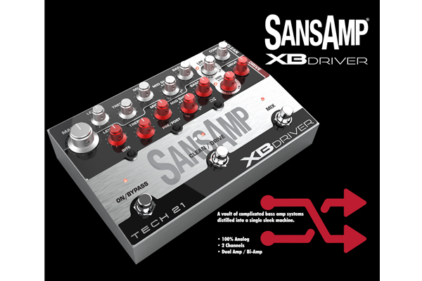 SansAmp XB Driver - Dual-Amp / Bi-Amp Bass Preamp