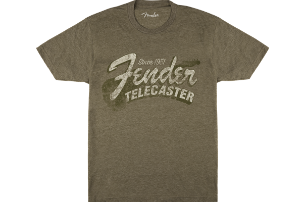 Fender® Since 1951 Telecaster™ T-Shirt, Military Heather Green,  S