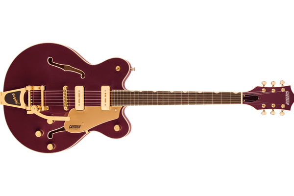 Electromatic™ Pristine LTD Center Block Double-Cut with Bigsby®, Laurel Fingerboard, Dark Cherry Met