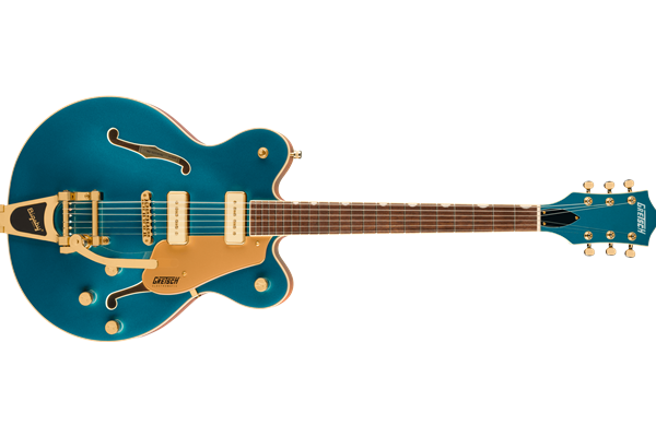 Electromatic™ Pristine LTD Center Block Double-Cut with Bigsby®, Laurel Fingerboard, Petrol