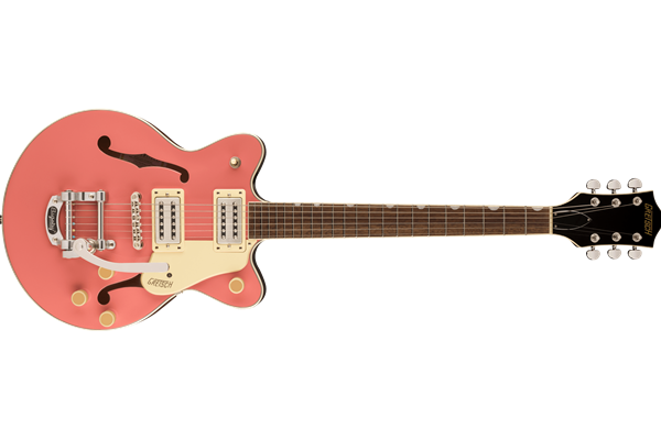 G2655T Streamliner™ Center Block Jr. Double-Cut with Bigsby®, Laurel Fingerboard, Coral