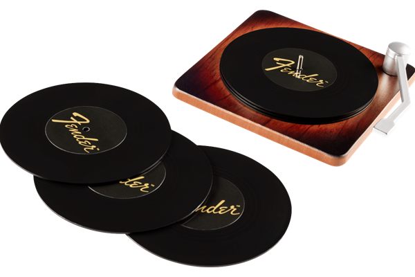 Fender™ Sunburst Turntable Coaster Set