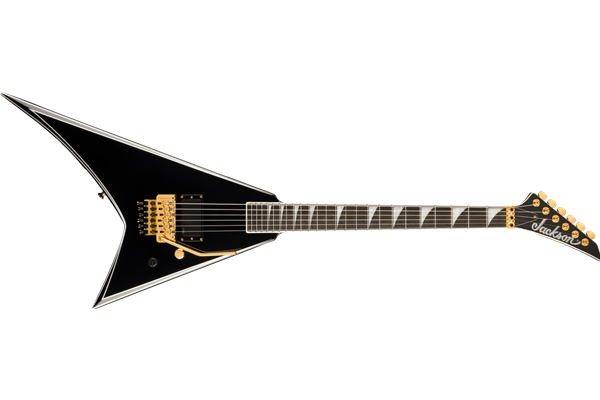 Concept Series Limited Edition Rhoads RR24 FR H, Ebony Fingerboard, Black with White Pinstripes