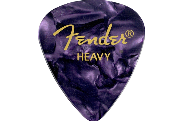 Premium Celluloid 351 Shape Picks, Heavy, Purple Moto, 12-Pack
