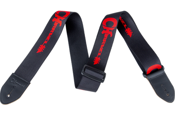 Charvel® Strap, Black with Red Logo