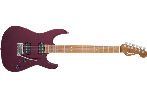 USA Select DK24 HH 2PT CM, Caramelized Flame Maple Fingerboard, Oxblood