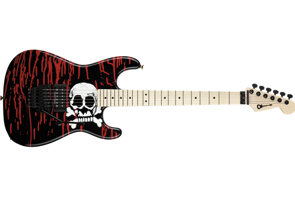 Warren DeMartini USA Signature San Dimas®, Maple Fingerboard, Blood and Skull
