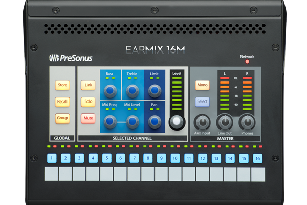 PreSonus® EarMix 16M Personal Monitor Mixer, Black