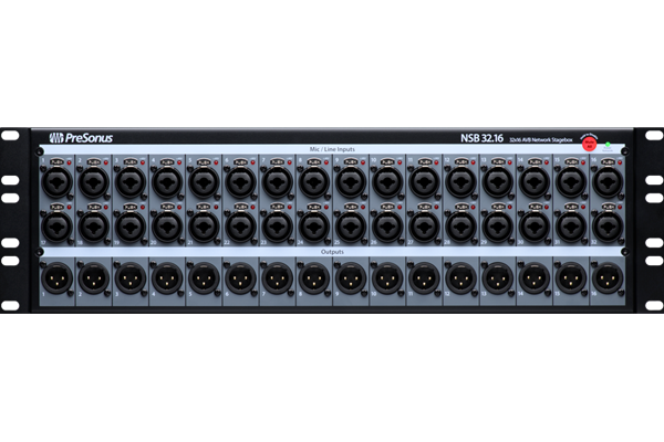 PreSonus® NSB 32.16 Networked Stage Box, Black, 100-120V JP