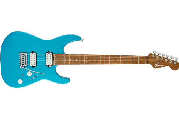 Pro-Mod DK24 HH 2PT CM, Caramelized Maple Fingerboard, Matte Blue Frost