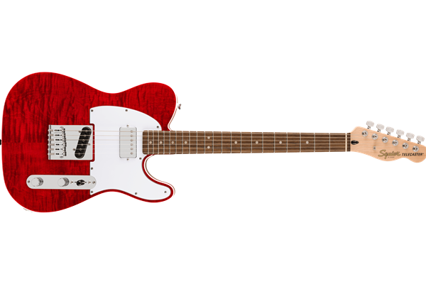 Affinity Series™ Telecaster® FMT SH, Laurel Fingerboard, White Pickguard, Crimson Red Transparent