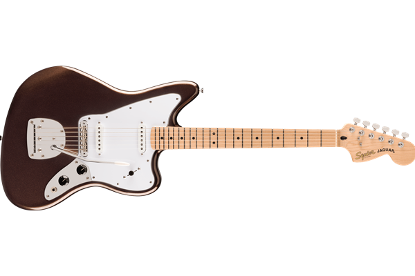 Affinity Series™ Jaguar®, Maple Fingerboard, White Pickguard, Mystic Metallic Brown