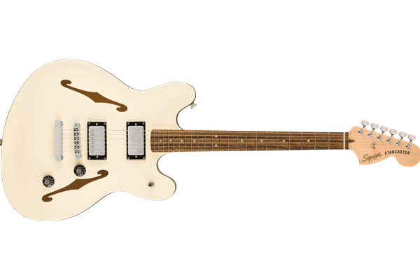 Affinity Series™ Starcaster® Deluxe, Laurel Fingerboard, Olympic White